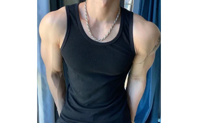 Pack Of 3 Cheap Factory Polyester Men's Ribbed Fitness Tank Top White Black Grey Color Singlet For Men
