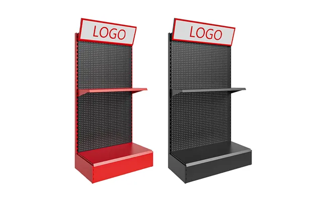 Pegboard Display Stand Metal Hardware Tools Storage Mobile Phone Accessories Display Rack Supermarket Shelves For Wholes