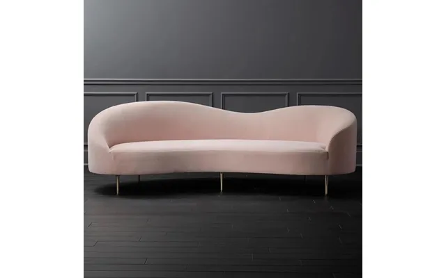 Pink Space 3 Seat Comfort Curved Sofa Set Furniture Modern White Italian Luxury Sectional Couch Fabric Leather Living Ro