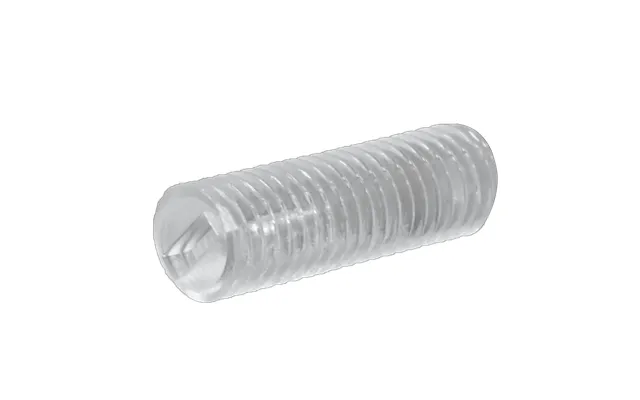 Plastic Slotted Set Screw Pc Polycarbonate Acrylic Screw With Flat Point Plastic Screw