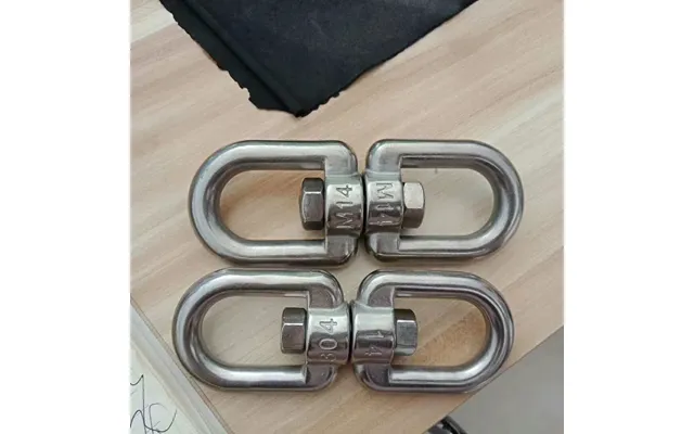 Polished Chain Mooring Swivel Slewing Ring Rotation Marine Anchor Rigging Stainless Steel Swivel Eye