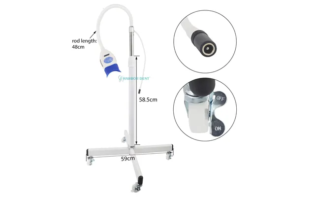 Portable 10 Led Cold Light Teeth Whitening Lamp Electric Powered Accelerator For Stand-fooring Bleaching Machine