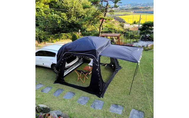 Portable Outdoor 210d Oxford Tent For Suv Pu2000mm Automatic Quick Opening Car Rear Shade Tent For Camping