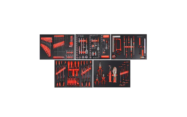 Professional 201-piece Chrome Vanadium Steel Sockets Hand Tool Set With Sickle And Handles Ce Certified For Car Repair