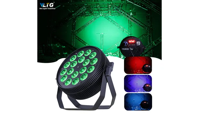 Professional Outdoor Dmx Party Waterproof 18*10w Rgbw 4in1 Led Flat Par Dj Disco Ip Stage Event Wash Light