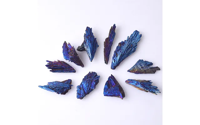 Purple Aura Black Tourmaline Natural Tourmaline Rough Mineral Indigo Titanium Deep Blue Aque Aura Quartz Stone