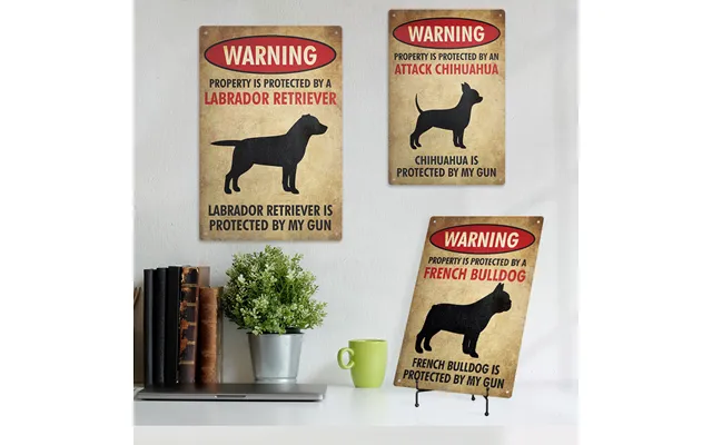 Putuo Decor Wholesale Metal Poster Retro Signs Vintage Metal Sign Dog Tin Sign Home Decor