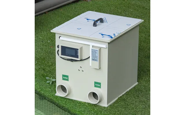Qihangras Automatic Backwash Home Use 20m H Fish Pond Filter Aquaculture Fish Farm Koi Pond 5300 Gal H Rotary Drum Filte