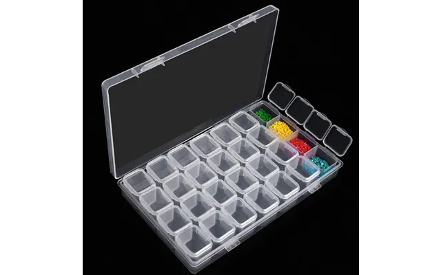 R-sn04 10 28 Gird Jewelry Storage Container Nail Drill Organizer Diamond Painting Accessories Beads Storage Box