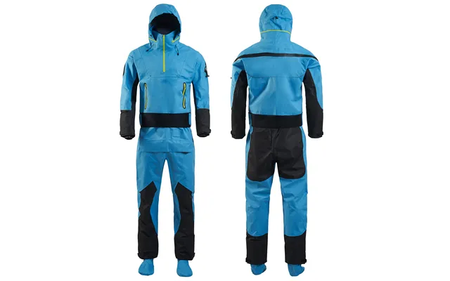 Ready To Ship Kayak Dry Suit Breathable Waterproof Rubber Neoprene Drysuit Kayaks Back Zipper Dry Diving Suit