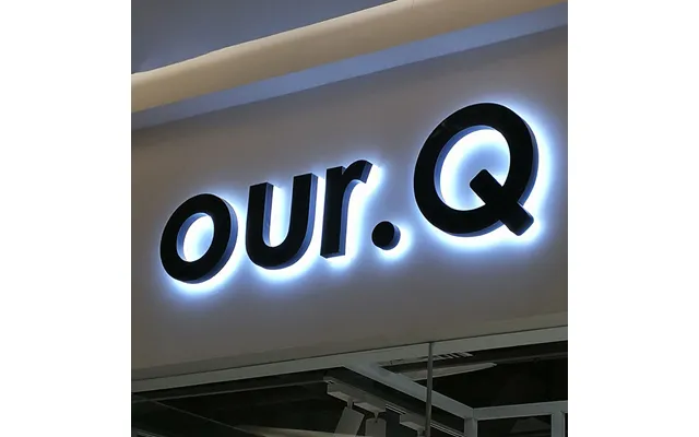 Rebow Custom 3d Stainless Steel Interior Wall Letter Logo 3d Metal Acrillic Backlit Channel Letter Sign