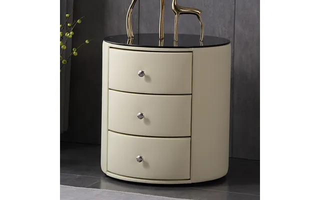 Rockboard Solid Wood Nightstand Light Luxury Simple Modern Design Randomly Matching Bedroom Furniture Scandinavian Style