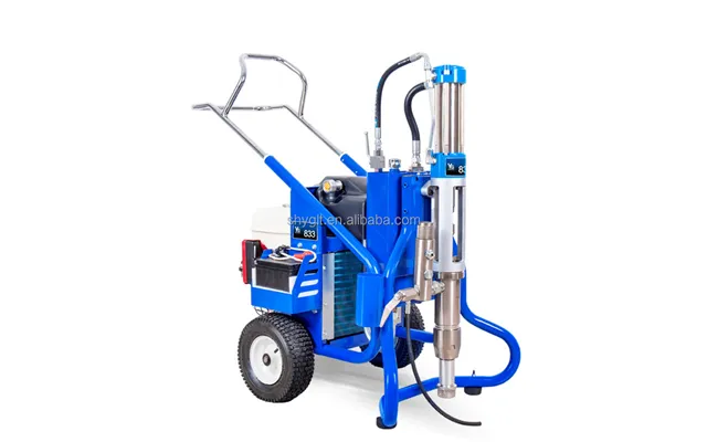 Roof Acrylic Polyurethane Waterproofing Coating For Walls Putty Filling Machine High Pressure Putty Airless Spraying Mac
