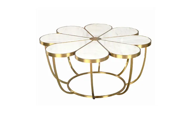 Round Coffee Tables Set Luxury Modern Marble Top Coffee Table For Living Room