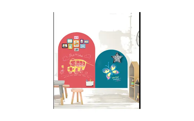 Self-adhesive Magnetic Chalkboard Set For Home & Restaurant For Writing & Messaging Stylish Home Decor
