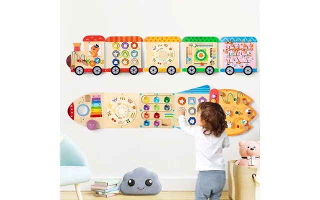 Sensorial Train Style Rocket Style Montessori Early Education Toys For Kindergarten And Home Wall Games