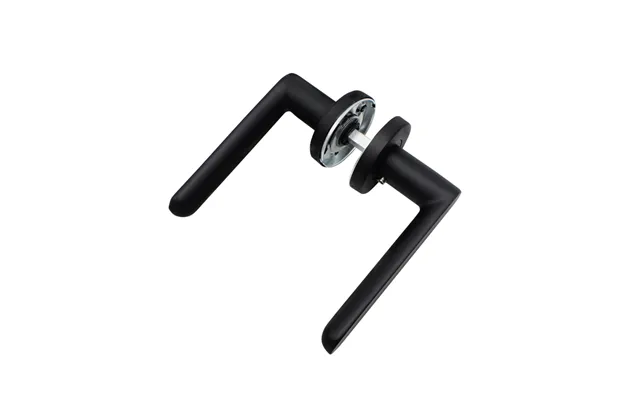 Simple Line Return Spring Lever Door Handle Stainless Steel Tube Matt Black Interior Door Handles