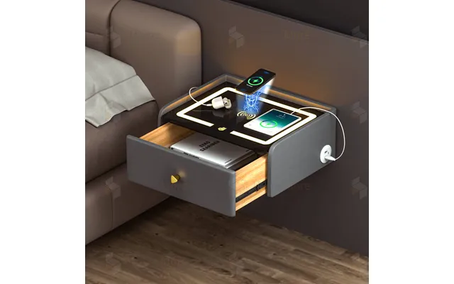 Smart Suspended Bedside Table On Wall New Design Smart Wall-mounted Suspended Bedside Table