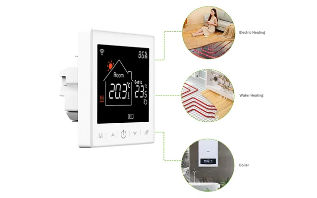 Smart Wifi Lcd 3a Programmable Thermostat For Floor Heating For Apartment Water Heating Systems Rti-tek R9w