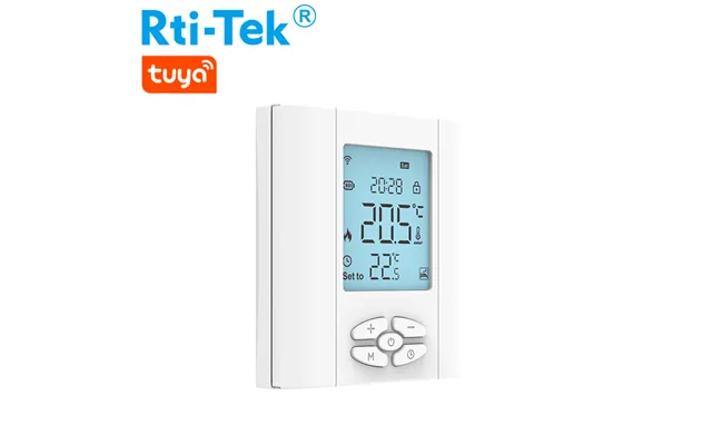 Smart Zigbee Boiler Thermostat For Floor Heating Tn Screen 3a Batteries Supported For Apartment Use