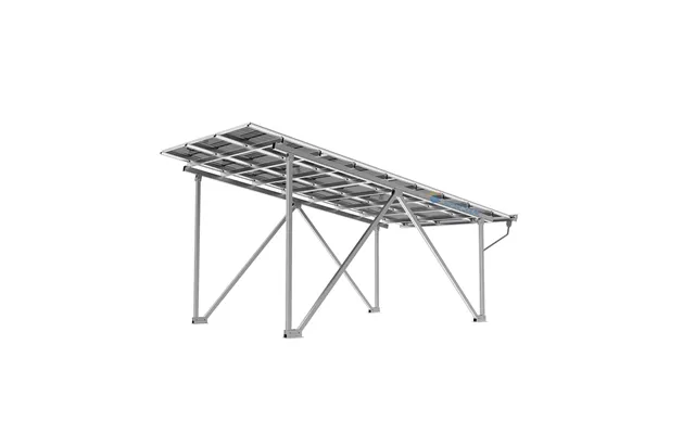 Solar Carports W-shaped Aluminum Alloy Kit With 12-year Warranty Ce Certified 0-60m S Wind Load For Outdoor Waterproof U