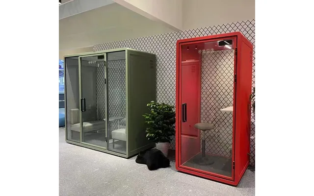 Sound Proof Booth Acoustic Office Pods Movable Cabinet For Meeting Room