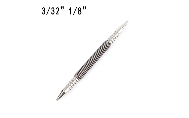 Spring Tool Hammerless Nail Set Center Holes Punch Spring Loaded Center Puncher