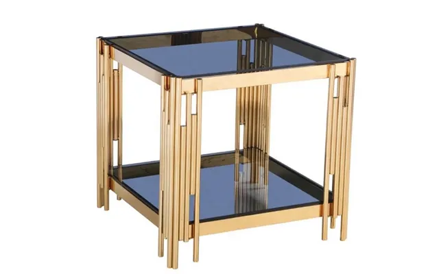 Square Glass Top Bedside Sofa Corner Table Modern Luxury Living Room Furniture Stainless Steel Frame Coffee End Side Tab