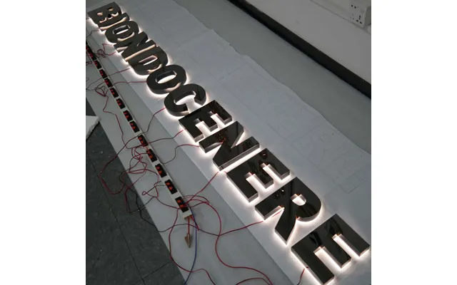 Storefront Signs Custom Shop Store Front Metal Logo Light Up Sign Letter Office Commercial Business Reception Led Signs