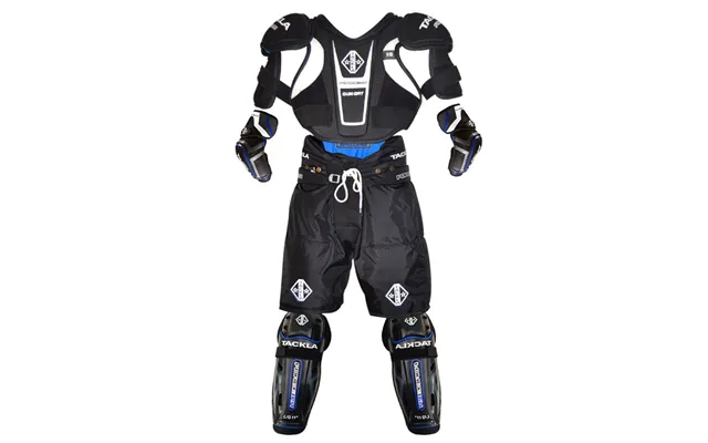 Tackla 1 Shoulder Pad 1 Ice Pants 2 Elbow Protectors 2 Knee Protectors Black Durable High Quality Hockey Protective Gear