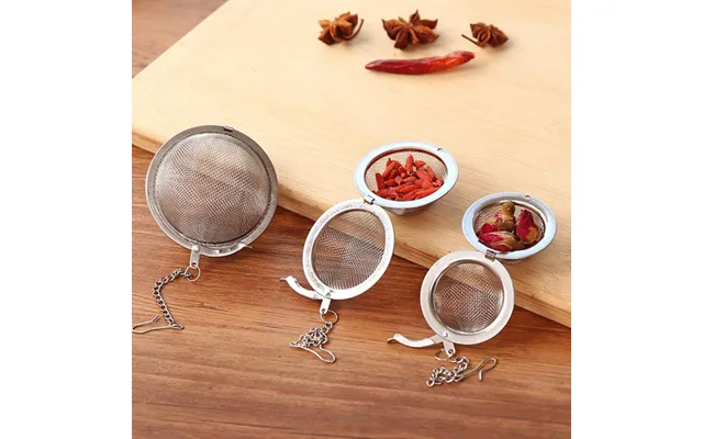 Tea Ball Mesh Ball Shape Loose Leaf Tea Strainer Filter Stainless Steel Tea Infuser