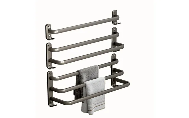 Towel Holder Shelf Bathroom Rack Wall Mounted Aluminum Towel Racks Bath Towel Rack With Hook Bathroom Accessories
