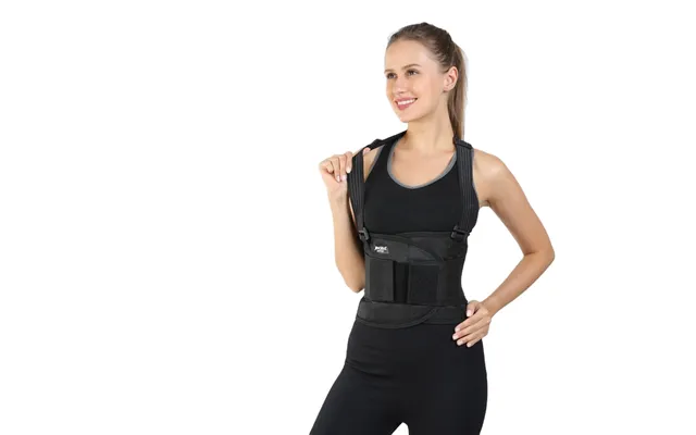 Vbosi Support Factory Wholesale Waist Trainer With Back Support Gym Sports Lumbar Back Support With Shoulder Straps For 