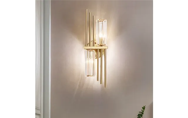 Villa Duplex Light Luxury Crystal Wall Lamp Corridor Staircase Decoration Double Head Crystal Wall Sconce
