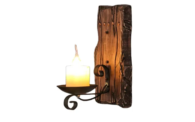 Vintage Retro Creative Old Wood Wall Lights Vintage Iron Candle Wall Lamp For Cafe Restaurant Bar Shop Corridor Lighting