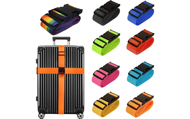 Vintage Style Custom Nylon Plastic Luggage Strap Length Adjustable With Portable Buckle Personalized Portable Belt Strap