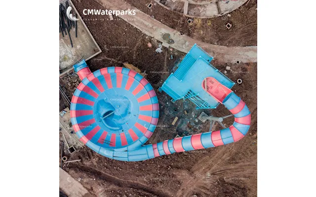 Water Splashing Fiberglass Super Bowl Water Tube Slides For Sale