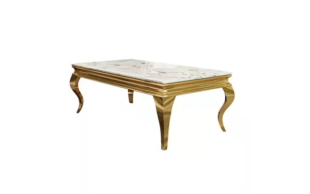 Wedding 4-legs Coffee Tables Sets Stainless Steel Marble Stone Dold&silver Metal Base Modern Luxury Center Living Room F
