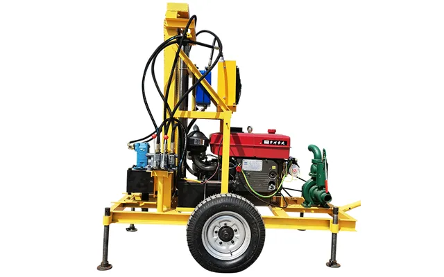 Wheeled Mounted Hydraulic Foldable Underground Deep Water Well Drilling Rigs For Sale