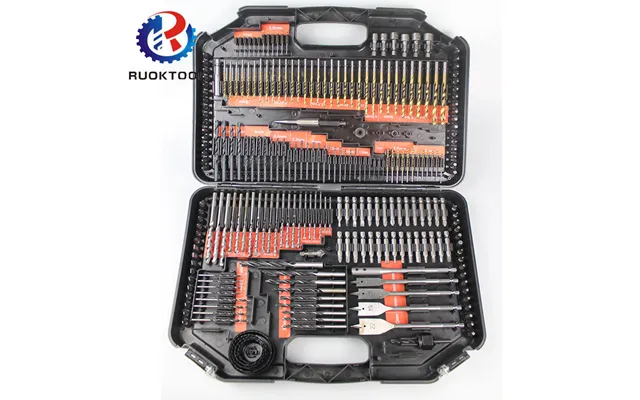 Wholesale 246 Bit Tool Set Hole Opener Twist Drill Cement Woodworking Flat Drill Chamfer Tool Box