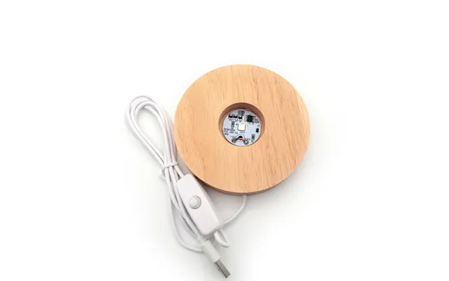 Wholesale 3d Night Light Base Display Stand Christmas Wood Lamp Base Holder For Gifts Manufacturing
