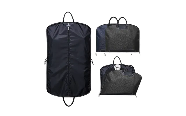 Wholesale 60x100cm Nylon And Leather Suit Cover Bag Dustproof Garment Storage Bag With Zipper Pocket