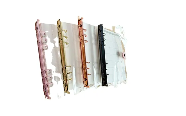 Wholesale Custom Leather Buckle Pvc Transparent Loose-leaf Notebook Shell Removable A5 A6 Budget Binder Shell