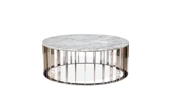 Wholesale Furniture Design Modern Round Glass Marble Coffee Tables Metal Steel Stainless Centre Table Living Packing Pea