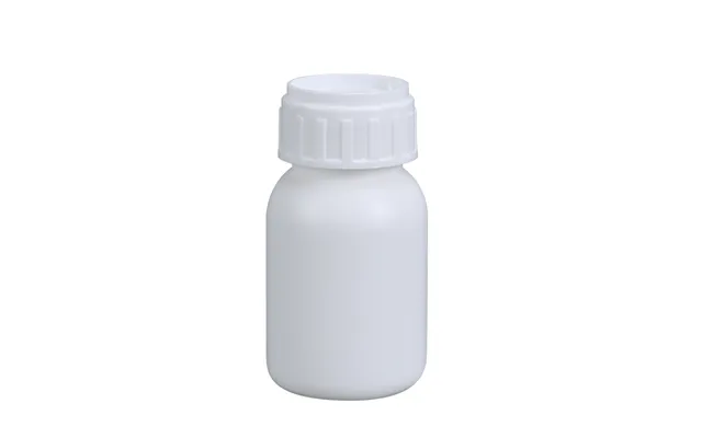 Wholesale High Quality Portable 50ml Industrial Agricultural Medicine Hdpe White Plastic Material Fluorinated Round Bott