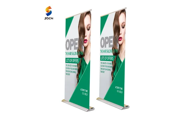 Wholesale Reusable Display Stand Roll Up Aluminum Wide Base Pull Up Banner Stand Roll Up Banner For Advertising Business