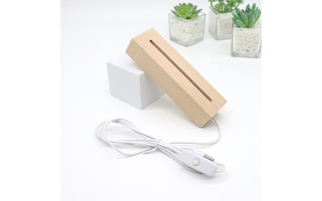 Wholesale Wooden Lamp Stand Holder Base Led Night Table Light Usb Wood Base