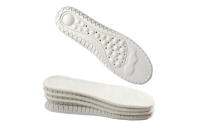 Winter Warm Keeping Plush Latex Insole For Snow Boots Odor Prevention Super Soft And High Elasticity Thermal Fluffy Foot