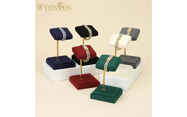 Wyp Microfiber Solid Metal Watch Stand Shop Display Watch Holder Rack For Jewelry Storage And Showcase
