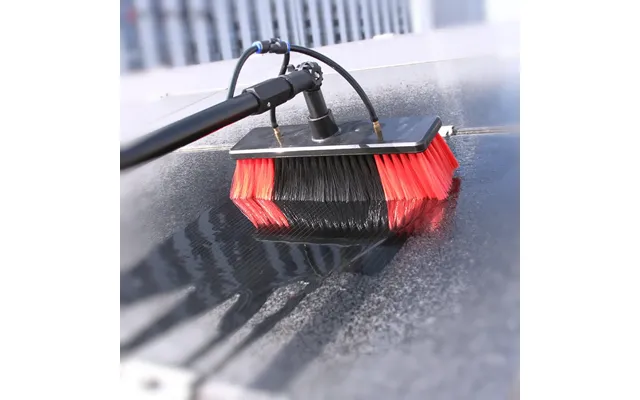 Zhenda Factory 7m Standard Handheld Extendable Aluminum Rod Window Cleaner Solar Panel Cleaning Brush With Water Fed Pol